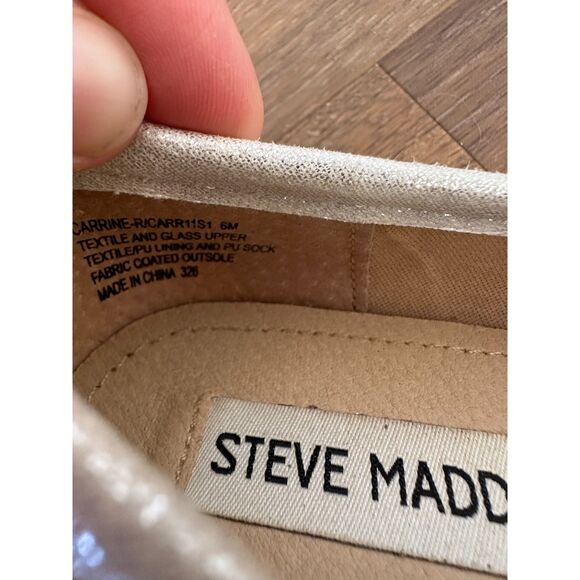 Steve Madden Carrine Sparkling Rhinestone Loafers Size 6M - Picture 10 of 10